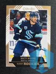 2022-23 OPC Glossy Matty Beniers #R-9 Gold RC Rookie